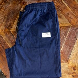 Navy Blue Sweatpants with Patch